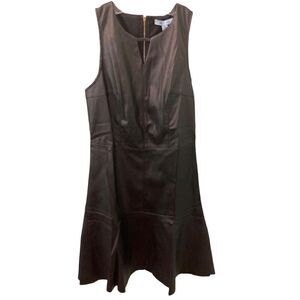 Sheâ+âSkyâVeganâLeatherâBlackâDress